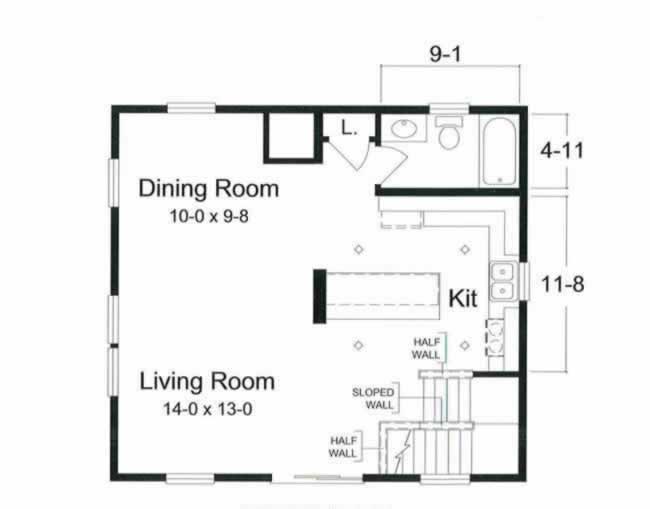 The Asbury Park is an attractive coastal designed modular home affording excellent views from the second story balcony and large deck on the first floor.